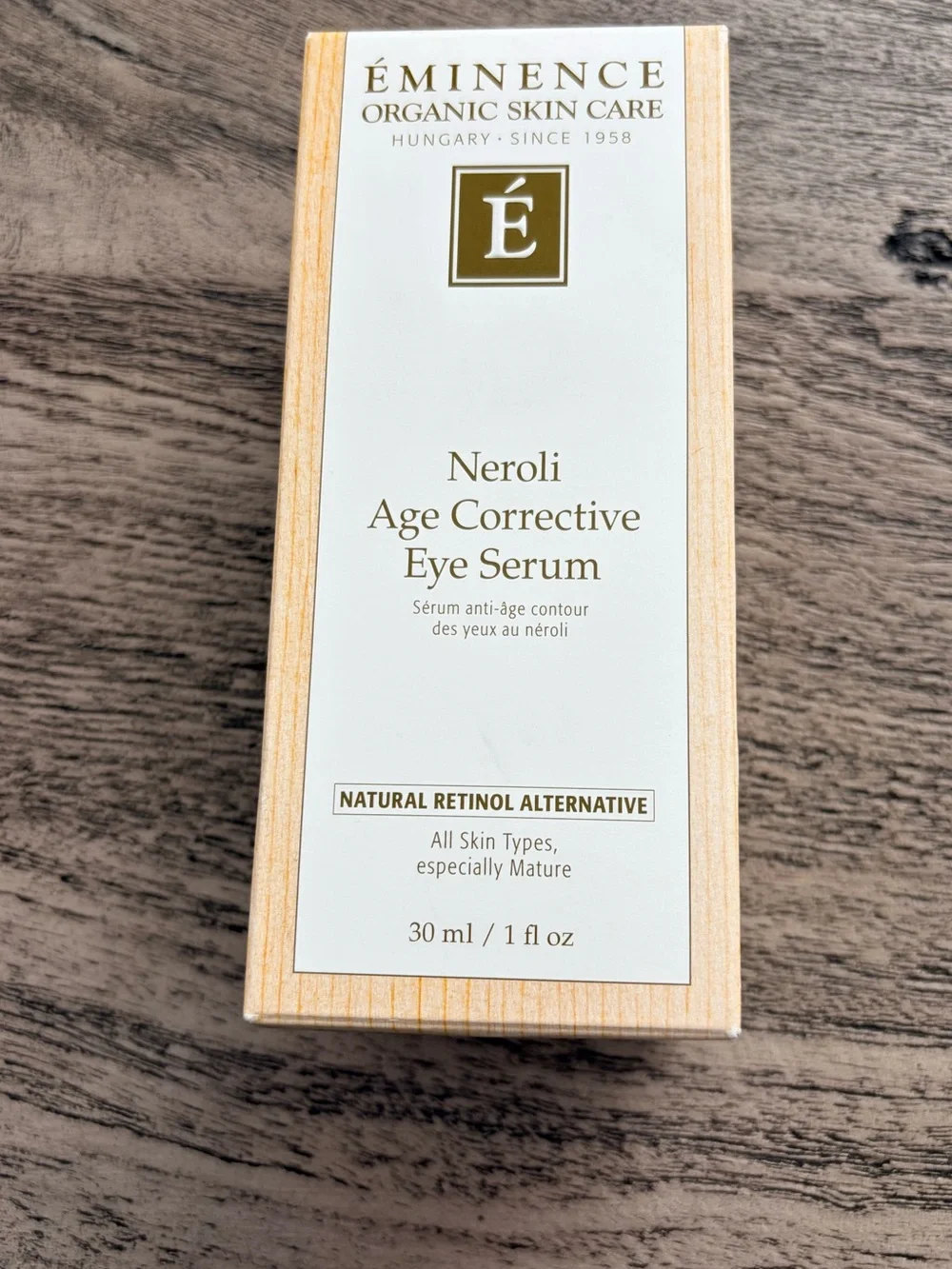 NWT Eminence Organics Neroli Age Corrective Eye Serum 1oz/30ml Sealed